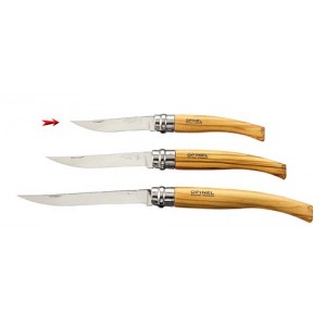 Couteau Opinel effilé en Olivier n° 8