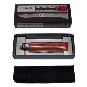 Opinel N°8 luxe en Padouk, lame inox polie