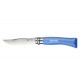 Couteau Opinel coloris Azur n°7 lame inox