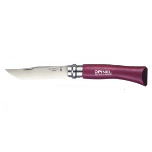 Couteau Opinel coloris Aubergine n°7 lame inox