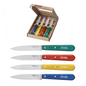 Coffret Opinel 4 couteaux couleur classique