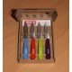 Coffret Opinel 4 couteaux couleur acidulée