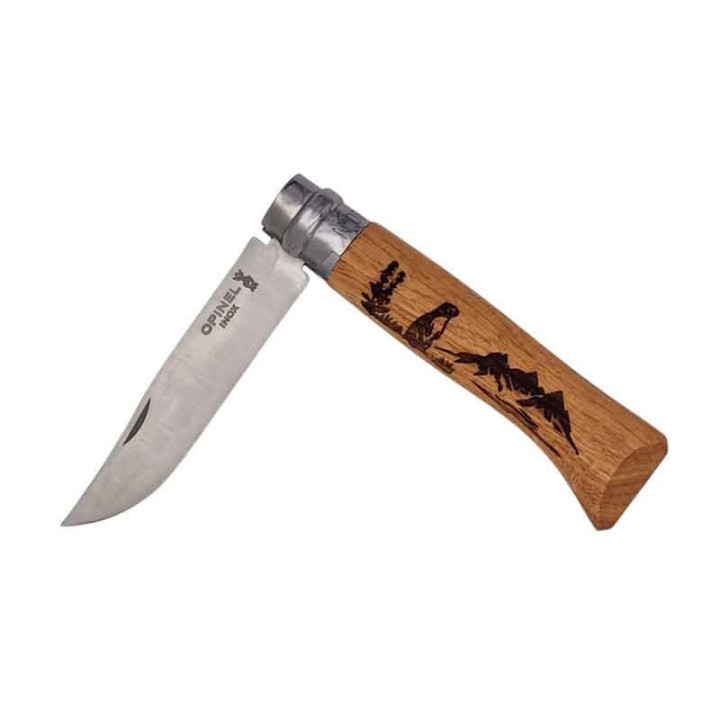 Couteau Opinel n° 8 ANIMALIA gravure MARMOTTE