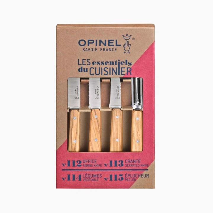 Coffret Opinel Les Essentiels du Cuisinier | bois d'Olivier