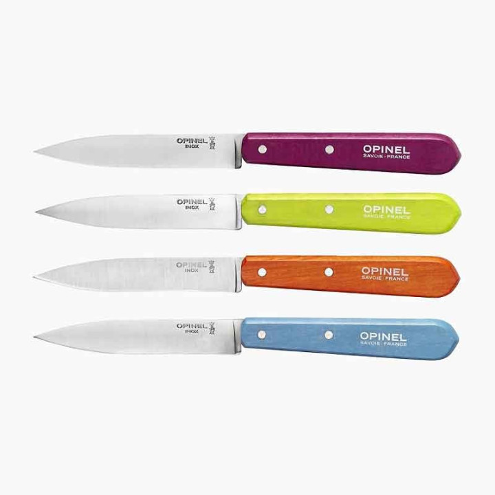 Coffret 4 couteaux cuisine Opinel | couleurs acidulées