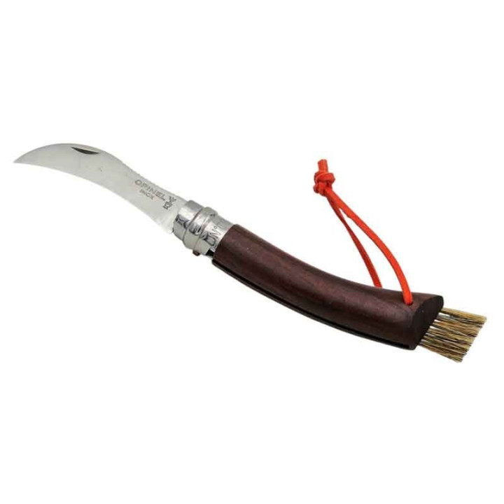 Couteau à champignons Opinel N°8 noyer noir | Coffret plumier vitré