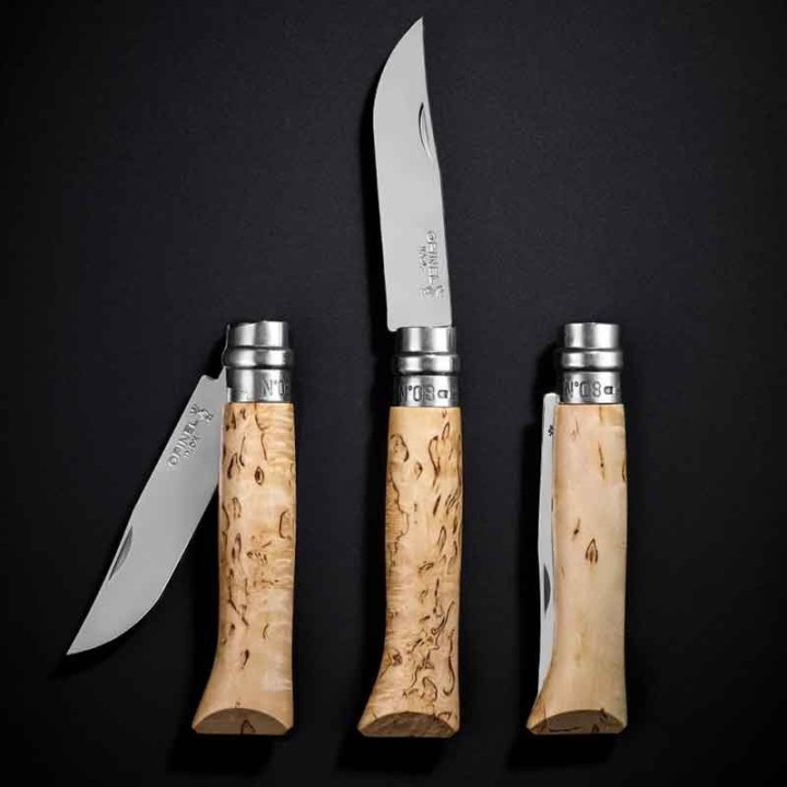 Couteau Opinel numéro 8 Sampo Bouleau Madré | Opinel séries limitées