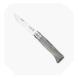 Couteau Opinel numéro 8 luxe | manche Bouleau lamellé gris