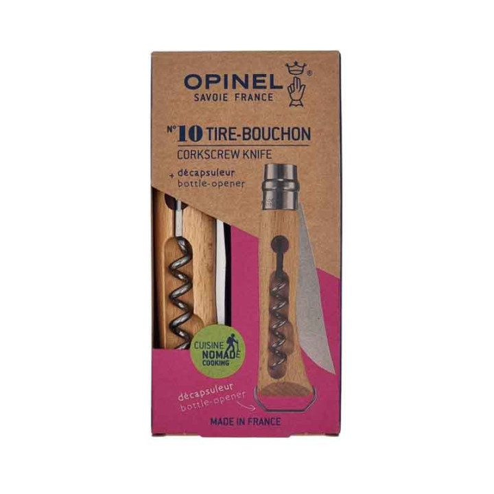 Couteau Opinel tire-bouchon | Décapsuleur