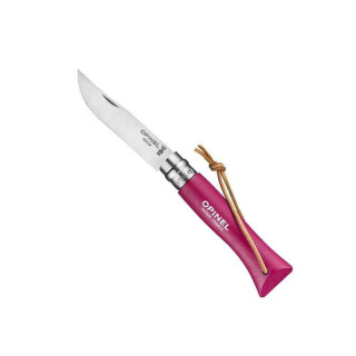 Couteau Opinel baroudeur numéro 6 framboise