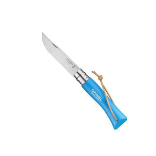 Couteau Opinel baroudeur numéro 7 bleu cyan
