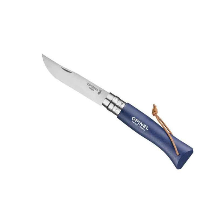 Couteau Opinel baroudeur numéro 8 bleu foncé