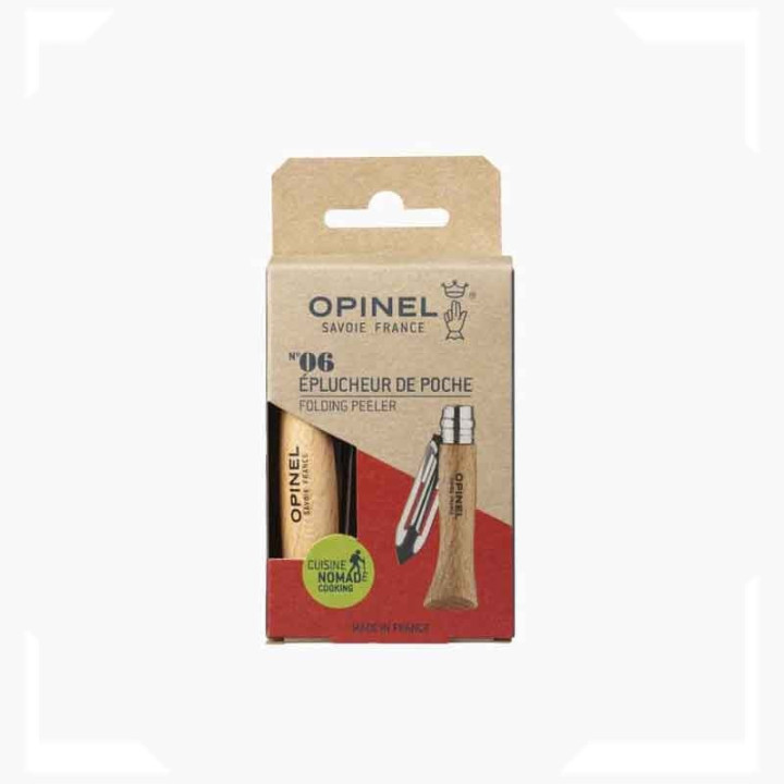 Couteau Opinel éplucheur de poche pliant numéro 6 lame inox