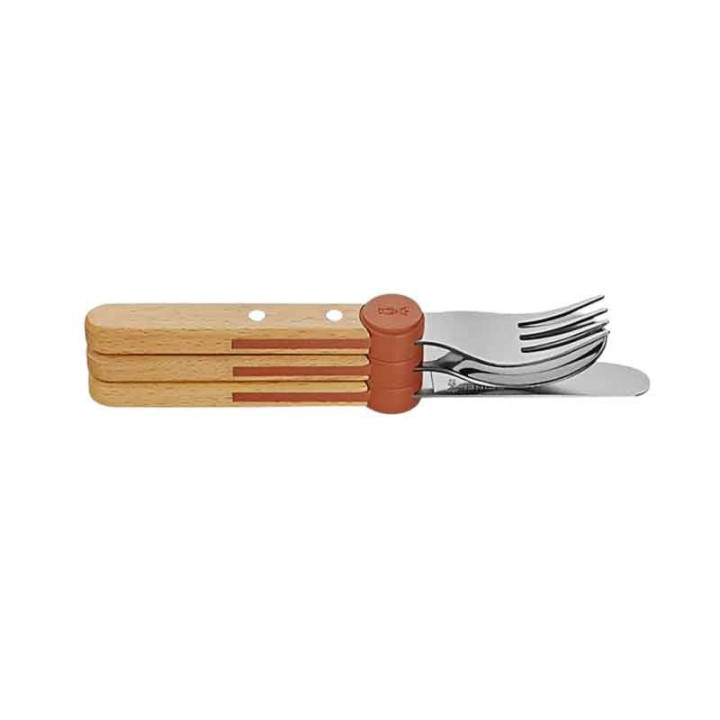Couverts Opinel Enfants - Le Petit Gourmet - Coffret Corail