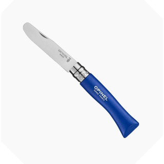 Couteaux Opinel à bout rond couleur bleu