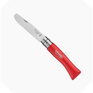 Couteaux Opinel à bout rond couleur rouge