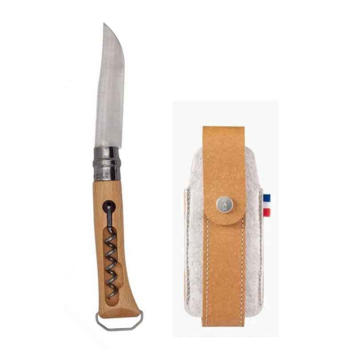 Pack éco Opinel N° 10 Tire bouchon | étui outdoor L