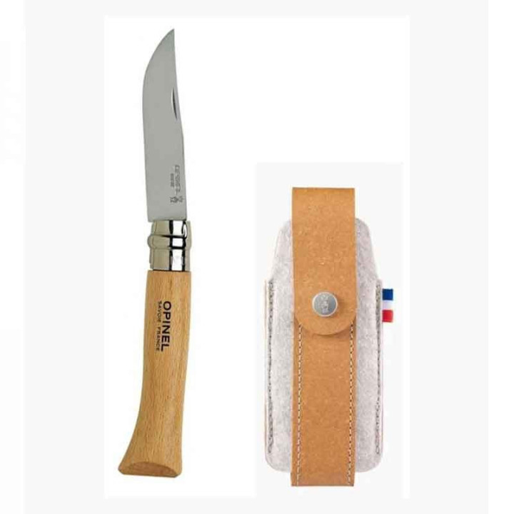 Pack éco Opinel N° 10 lame inox | étui outdoor L