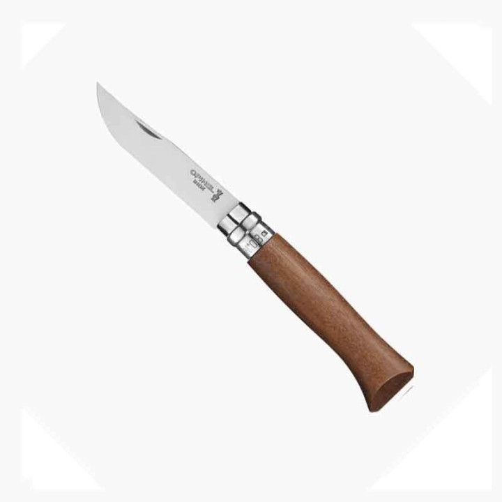 Couteau Opinel numéro 8 en Noyer