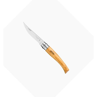 Couteau Opinel effilé en Olivier 8 cm