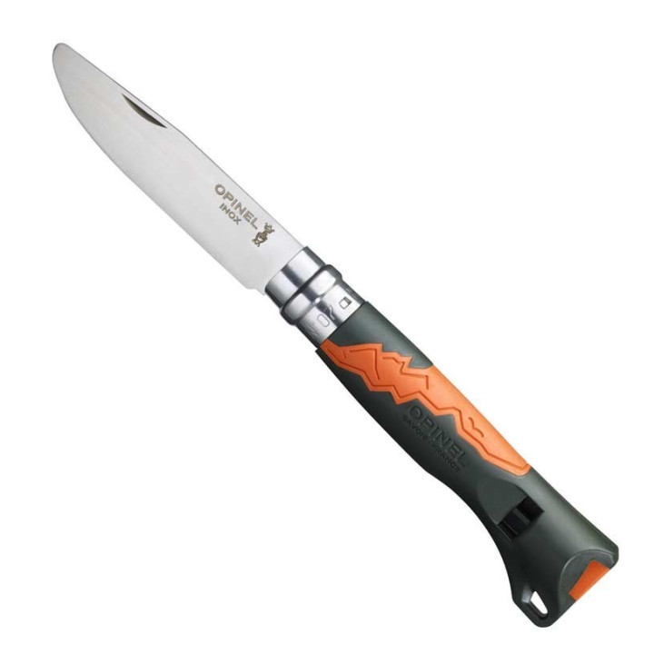 Couteau Opinel Outdoor Junior Kaki Orange numero 8 lame inox