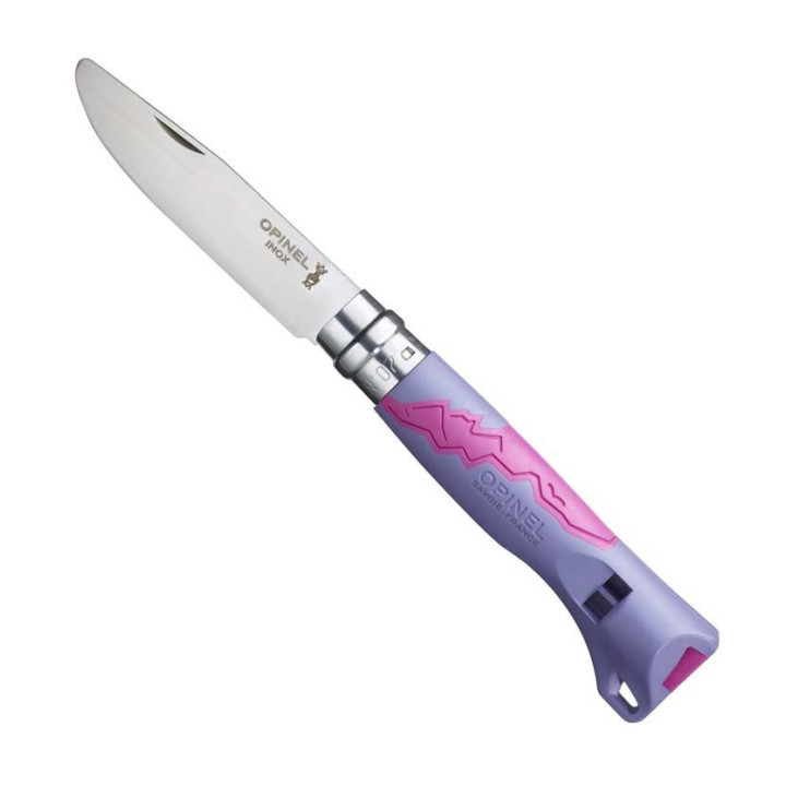 Couteau Opinel Outdoor Junior Rose Fuchsia numero 8 lame inox